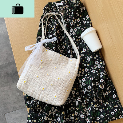 夏天大包包2020新款潮网红时尚单肩腋下包大容量女包百搭编织包NEW LAKE 图片色女士单肩包