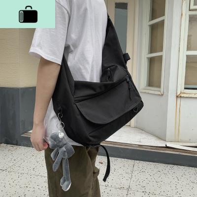 男生包包2020新款单肩斜挎包男大容量潮牌学生休闲日系工装包书包NEW LAKE