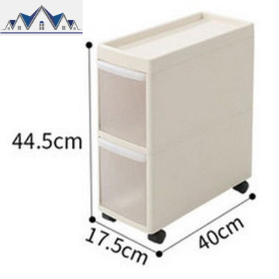 17CM夹缝柜抽屉式收纳柜卫生间厨房塑料缝隙窄柜整理储物置物架 三维工匠