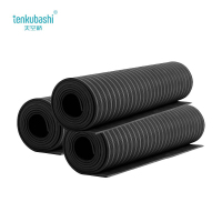 天空桥 绝缘胶皮 黑色条纹10mm*1m*5m 卷