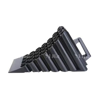 翌嘉YJ4121912 塑料止退器塑料止滑器停车斜坡垫三角木阻车器 450*250*260mm