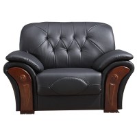富和美皮艺沙发办公沙发接待会客办公室家具办公沙发单人位沙发78