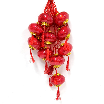 LED灯笼串 3.2米10灯-Ф10cm 红色 常亮 /条