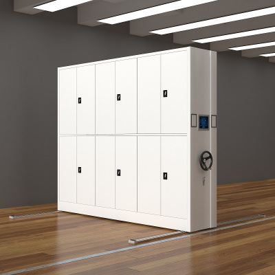 臻远 ZY-MJJZ-3 智能密集架移动式档案柜钢制轨道智能密集架 一列3组