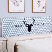 家柏饰(CORATED)欧式全包床头罩套床头套罩弹力布软包床靠背罩防尘保护套1.51.8米 三角小鹿 2.2米