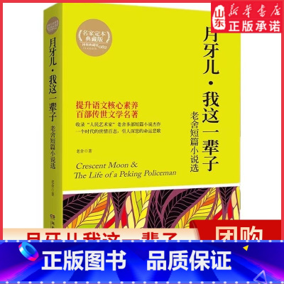 [正版]月牙儿我这一辈子老舍短篇小说典藏版选提升语文核心素养百部传世文学名著一个时代的世情百态引人深思的命运悲歌书店书