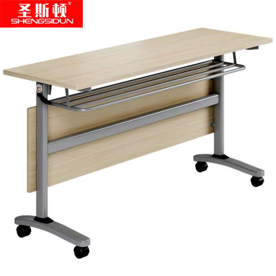 圣斯顿SD-HY1250A可折叠会议桌培训桌1200*500*750mm浅胡桃色