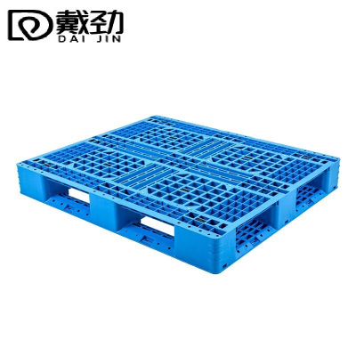 戴劲塑料卡板田字托盘仓储货架垫板防潮托盘新料加厚1200*1000*150mm(加7钢)