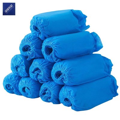 安居先森一次性无纺布特厚鞋套 400g 深蓝100只/包