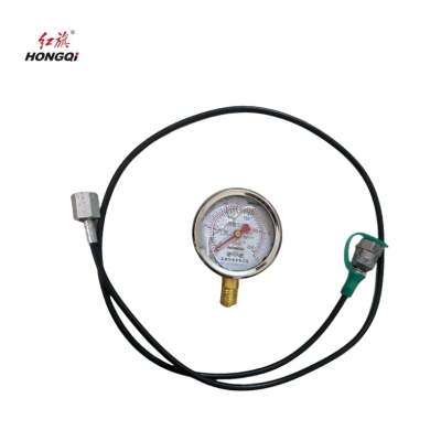 红旗 耐震压力表YTN60 压力值需备注(含1米测试软管) 块