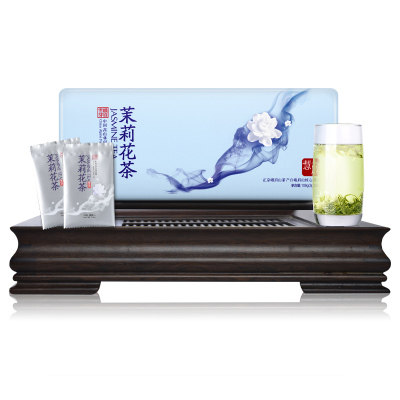 峨眉雪芽 茉莉花茶慧欣108克 礼盒送礼茶叶 花毛峰