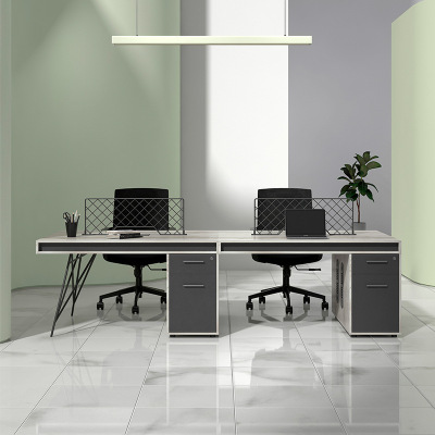 鸿业盛大FSH60-0116职员台办公家具现代中式电脑桌班桌员工办公台工作台员工桌1.2米单人职员办公桌