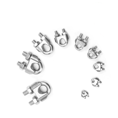 钢丝绳卡子钢丝绳卡头U型卡子线绳紧固用轧头304不锈钢 M6 个