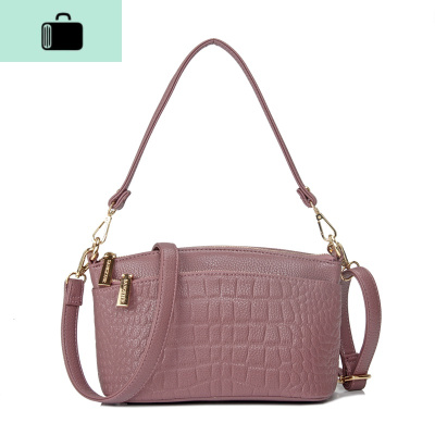 妈妈小拎包女士贝壳手提包多袋买菜包中老年时尚斜挎手机硬币NEW LAKE 耦紫色女斜挎包