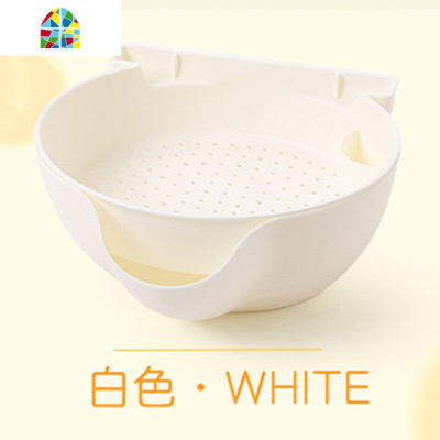 家用多功能沥水客厅水果盘双层果盆懒人嗑瓜子塑料创意水果篮 FENGHOU 粉红417洗菜篮洗菜篮