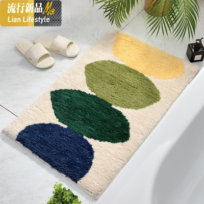 植绒卧室客厅地毯地垫 简约家用厨房卫生间口吸水防滑脚垫 三维工匠