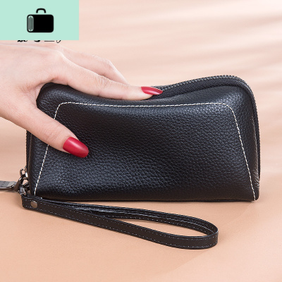 防盗刷皮零钱手拿包女2019新款牛皮长款钱包准妈妈小手包NEW LAKE