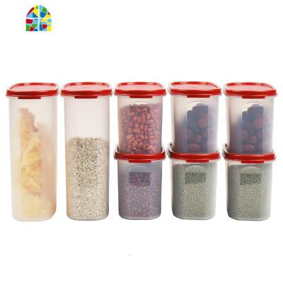 MM干货保鲜盒8件套 椭圆2号椭圆4号密封储藏盒零食盒套装 FENGHOU