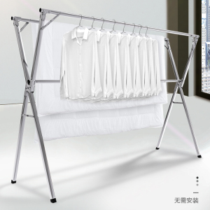 盼盼晾衣架落地晾衣架阳台家用不锈钢晾衣架晒架X型