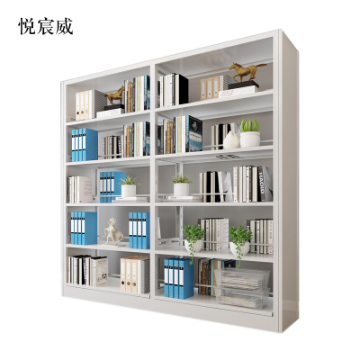 悦宸威钢制置物架图书馆单双面书店阅览室货架档案架资料架双面一列二