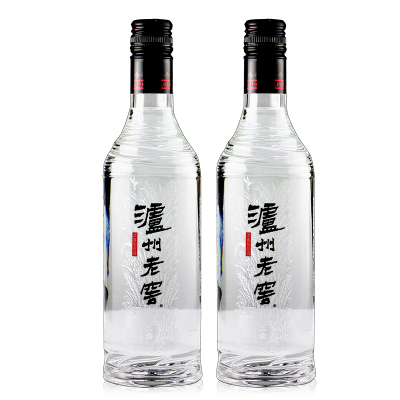 泸州老窖黑盖光瓶装42度500ml*2瓶 浓香型白酒