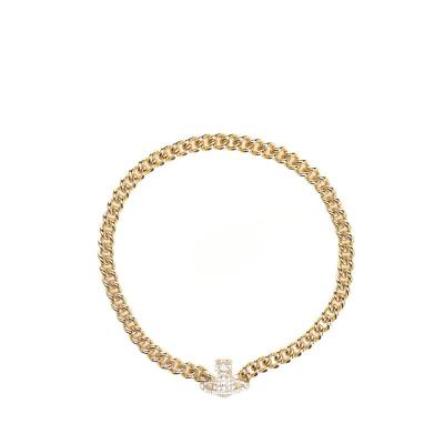 Vivienne Westwood女士项链 黄铜球链项链潮搭配饰送女友