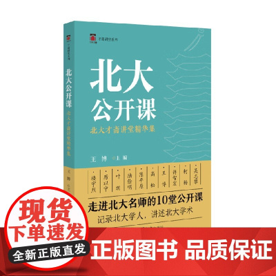 北大公开课 北大才斋讲堂精华集 王博 著 作品集