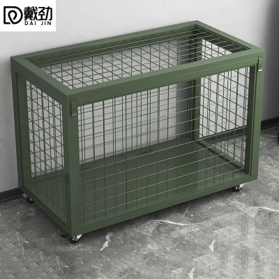 戴劲金属移动网箱仓储笼应急物资周转箱野营装备箱带网带轮子1500*750*1000mm(无拉手)
