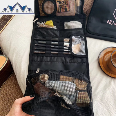 韩国NUsmile懒人化妆包女便携大容量折叠洗漱收纳袋旅行ins风超火 三维工匠收纳包