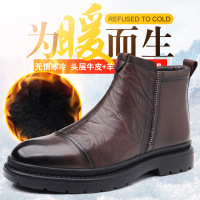 新款马丁靴男英伦风时尚潮流短靴韩版工装靴百搭透气加绒保暖靴子_1