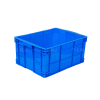 翌嘉YJ4120586 蓝色塑料周转箱大号工业胶箱 560*420*260