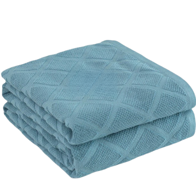 铭思沃毛毯200*230cm条 蓝