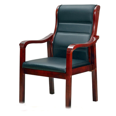 锦北会议椅四脚老板椅办公椅麻将椅皮电脑椅中式酒店椅大班椅SM耳朵椅