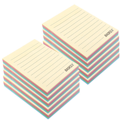 宝克(BAOKE) 76*102mm百事宝贴/便签条/便利贴/百事贴 彩色 10本 10本装 TZ6001