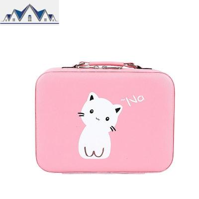 化妆包小号便携防水可爱少女心化妆箱韩国大容量旅行简约收纳包盒 三维工匠