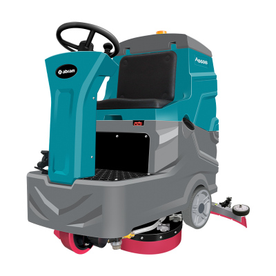 亚伯兰(abram)A860B-2锂电款 双刷盘驾驶式洗地机 工厂商用物业保洁刷地车库厂区工业洗地机