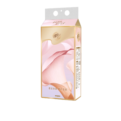 清风 四层原生木浆中规格无香无印花软包抽纸320抽一包国产精选