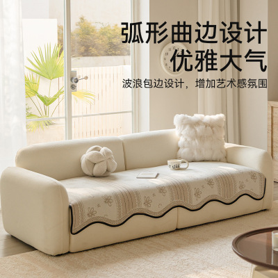 新款异形雪尼尔沙发垫四季通用坐垫防滑防猫抓式沙发盖布