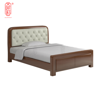 大匠杉 单人床实木床软包床 1000*2000mmDC311