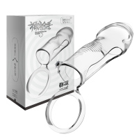 雷霆(LETEN)三重束缚锁精套环阳具环阴茎环男女共用延时迟加长加粗狼牙套水晶套非震动延时套环成人情趣性用品情爱玩具