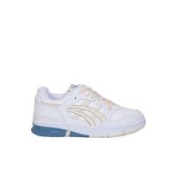 亚瑟士(ASICS)女款休闲跑步鞋轻便百搭圆头系带织物底小白鞋