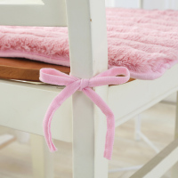 美帮汇长毛绒加厚毛绒玫瑰绒防滑椅垫办公室餐椅坐垫座垫垫子凳子垫方垫