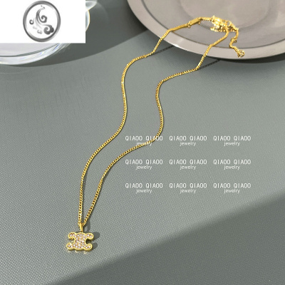 JiMi2023年新款凯旋门满钻项链女欧美小众轻奢复古高级感耳环锁骨链