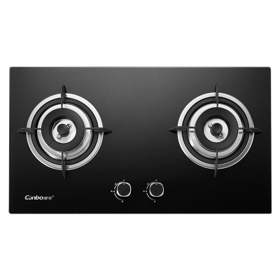 康宝(Canbo) JZY/T-Q245-Y1燃气灶台式双眼灶燃气灶嵌入式灶台嵌两用4.5KW钢化玻璃 家用灶具
