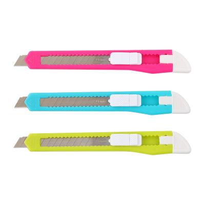 齐心(COMIX) 美工刀 B2825 9mm 多色 10把装