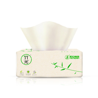 心相印(Mind Act Upon Mind)竹π三层塑装纸面巾家用厕所擦手100抽21包装