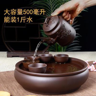 家柏饰(CORATED)紫砂壶不锈钢过滤泡茶壶家用大容量花茶壶功夫茶具茶碗杯套装