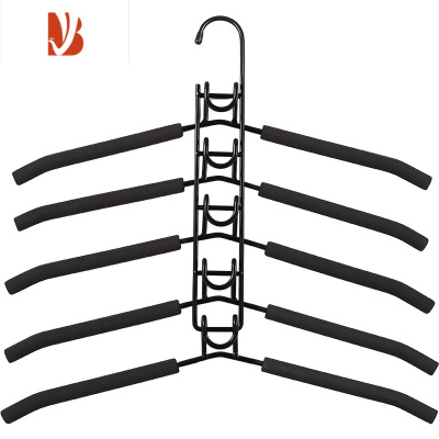 三维工匠多多层折叠裤子衣架家用挂衣服架子衣柜收纳器裤架专用挂钩