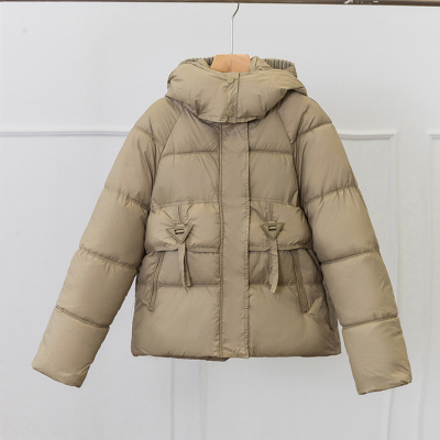 冬季新款连帽羽绒棉服女时尚百搭短款保暖棉袄显瘦面包服外套