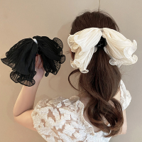 蝴蝶结发夹后脑勺半扎发抓夹女2025新款高端夹子头饰小号鲨鱼夹送女朋友老婆情人节七夕生日礼物